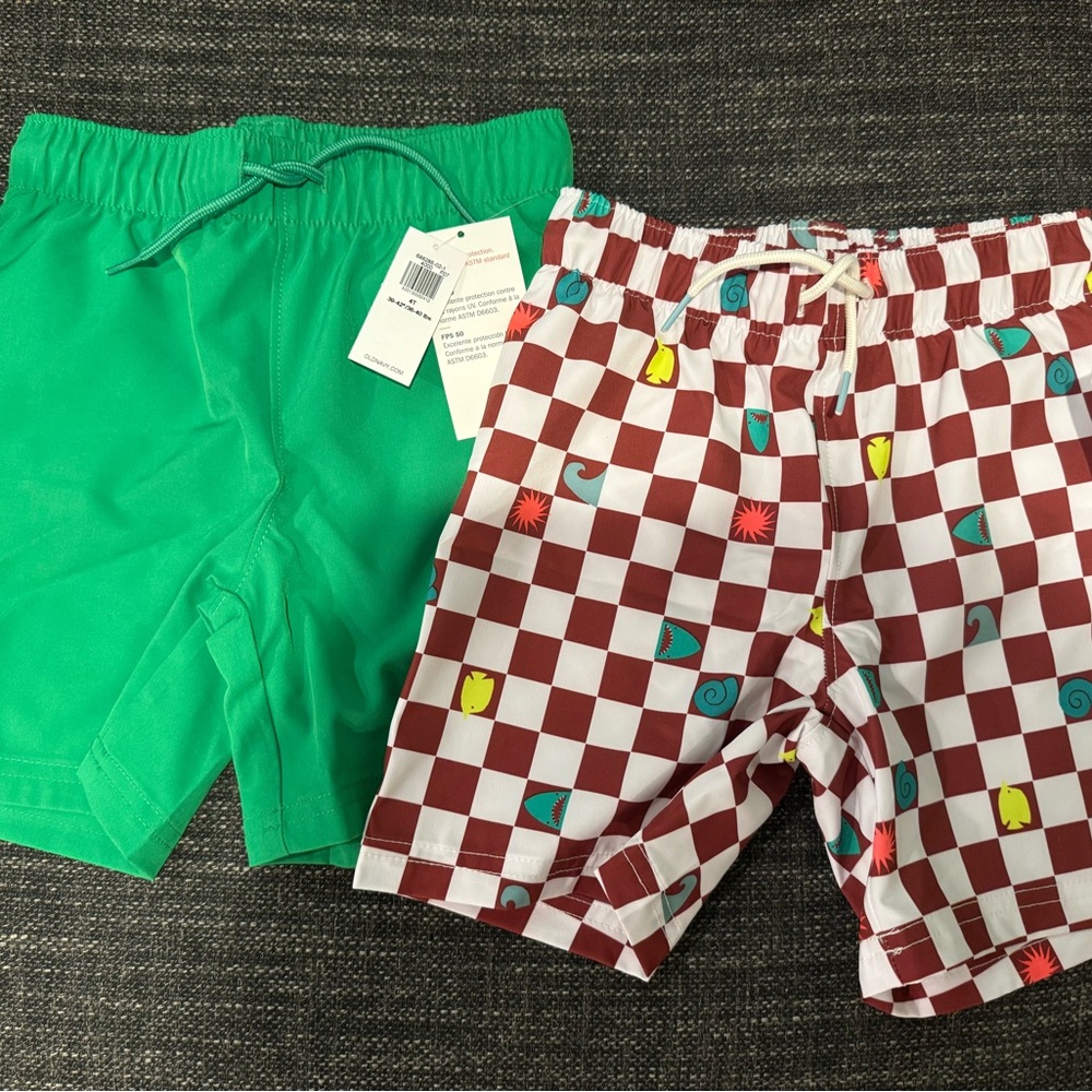 Bundle of 2 Boys 4T Swim Trunks